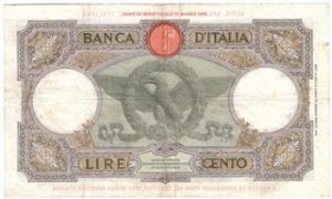 Figura 11 – Verso del biglietto da 100 lire Africa Orientale Italiana 1938